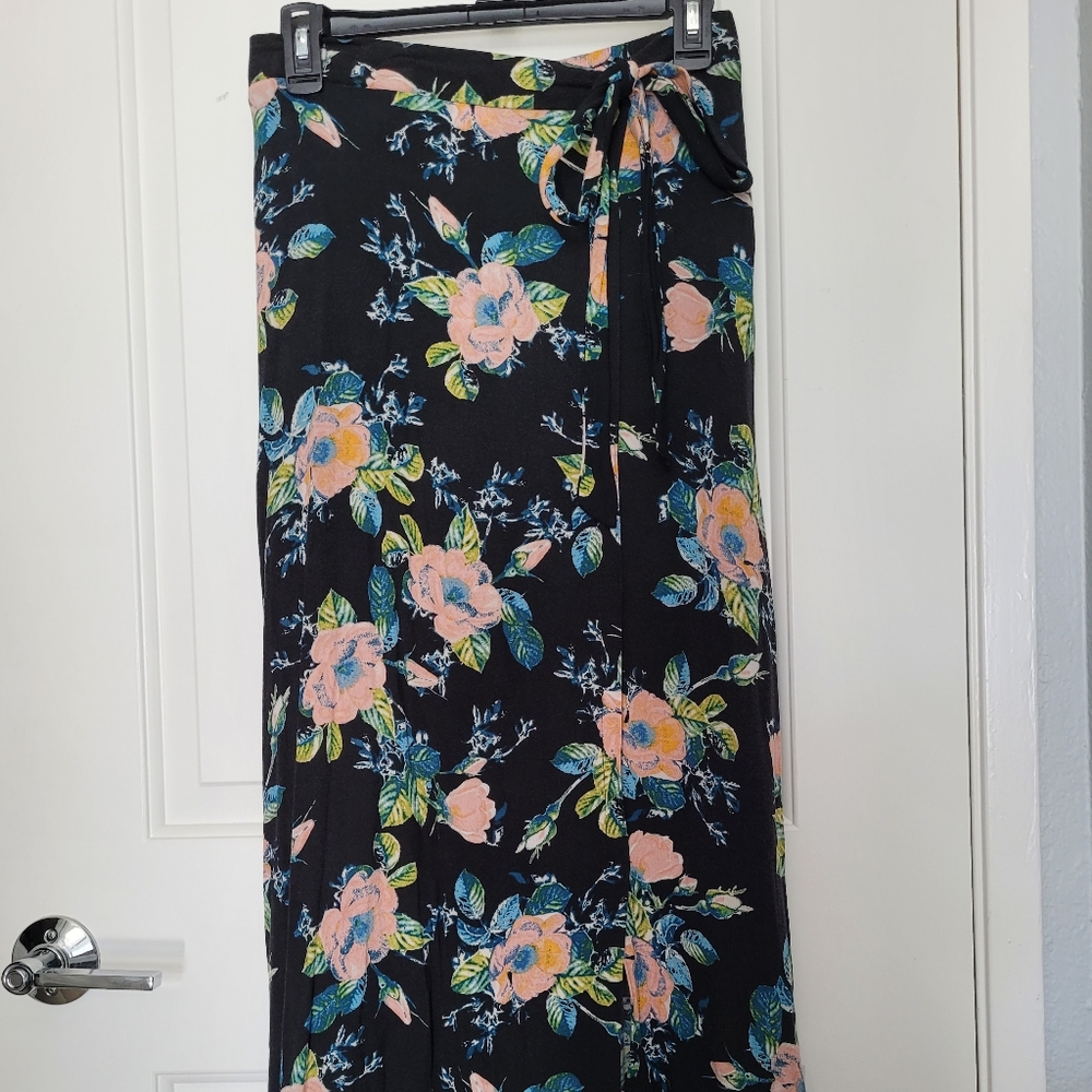 Long Flowy Tropical Skirt